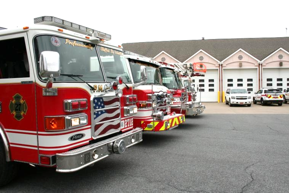 Palmer Municipal Fire Department donation to Miracle League of Northampton County