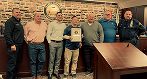 Nick Dorion speaks to the Palmer Township Board of Supervisors